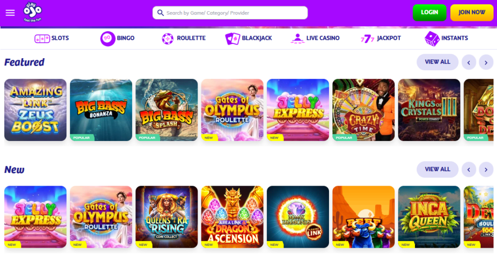 PlayOJO casino