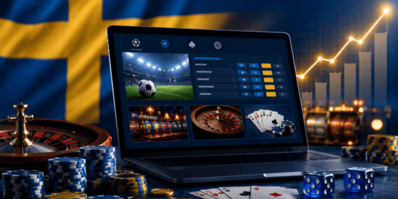 swedish gambling revenue rises slightly