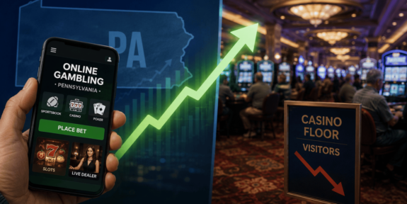 Pennsylvania Online Gambling Overtakes Casino Floors