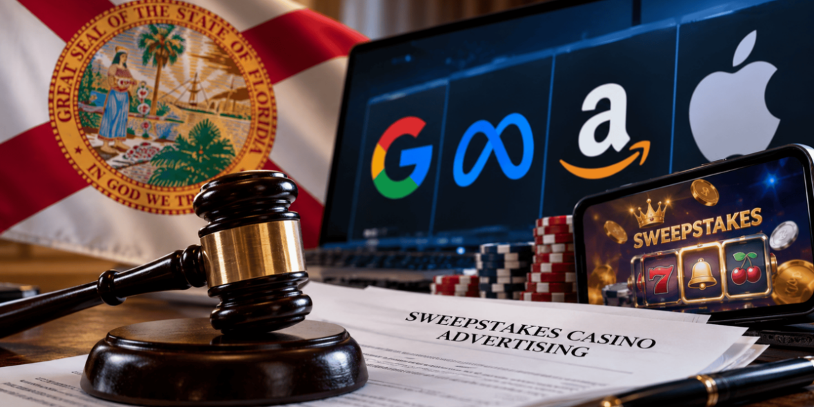 Florida AG Targets Big Tech Over Sweepstakes Casino Advertising